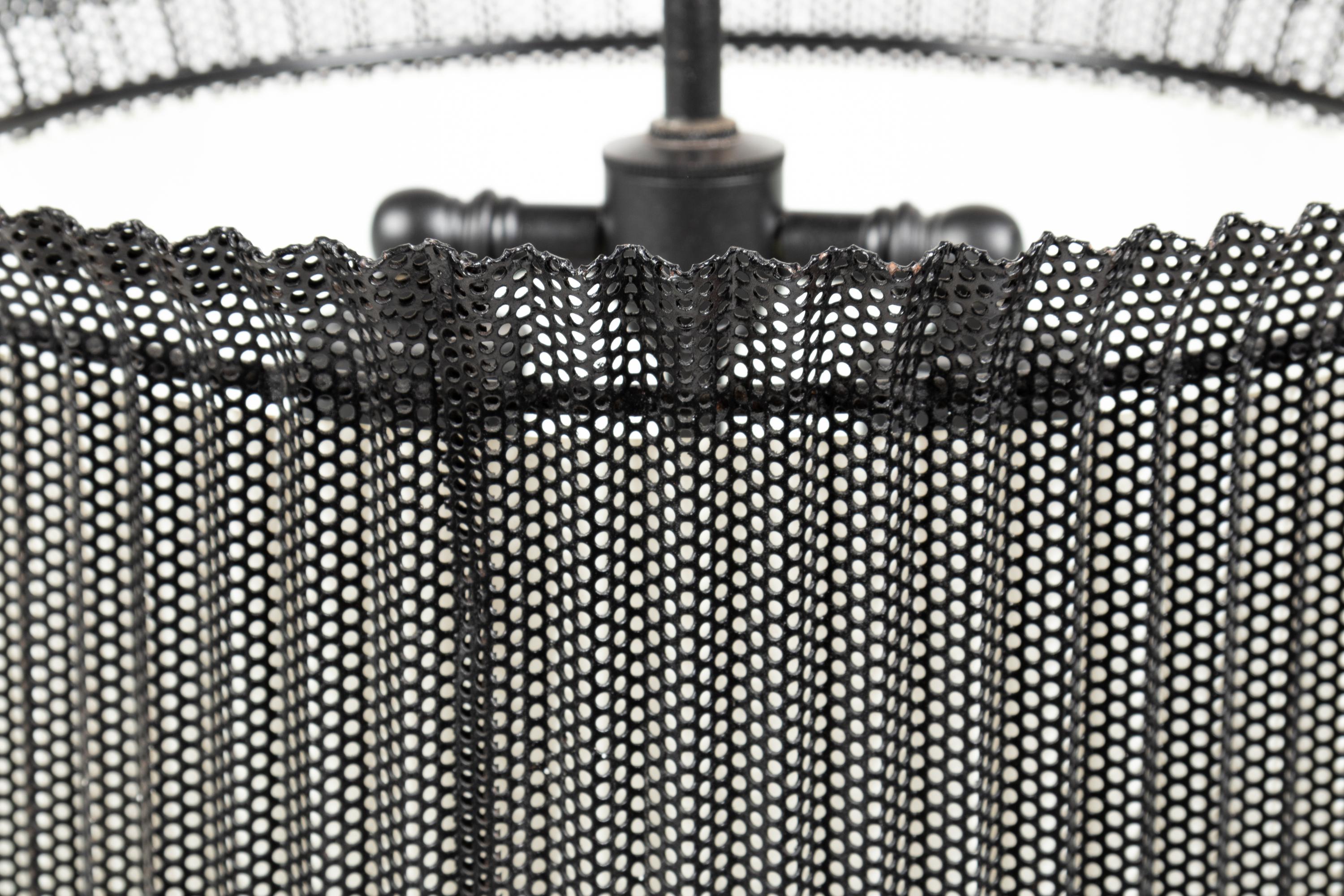 A Perforated Metal Hanging Fixture