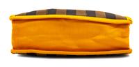 A Fendi Tobacco Canvas Striped Tote, 10.75" H x 14" W x 4.5" D; Handle drop: 5.75".