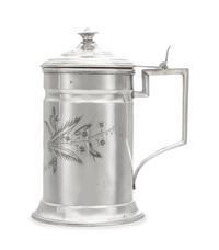 A Russian Silver Tankard, Mark of Ilya Shchetinin, Assay of Ivan Lebedkin, Moscow, Late 19th/Early 20th Century, the cylindrical body w