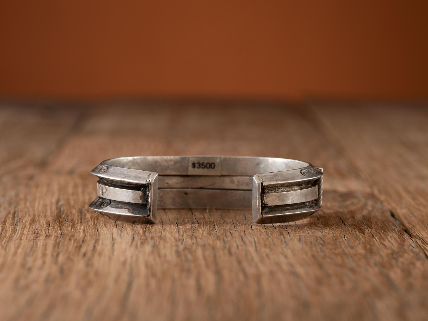 Navajo Silver and Turquoise Cuff Bracelet