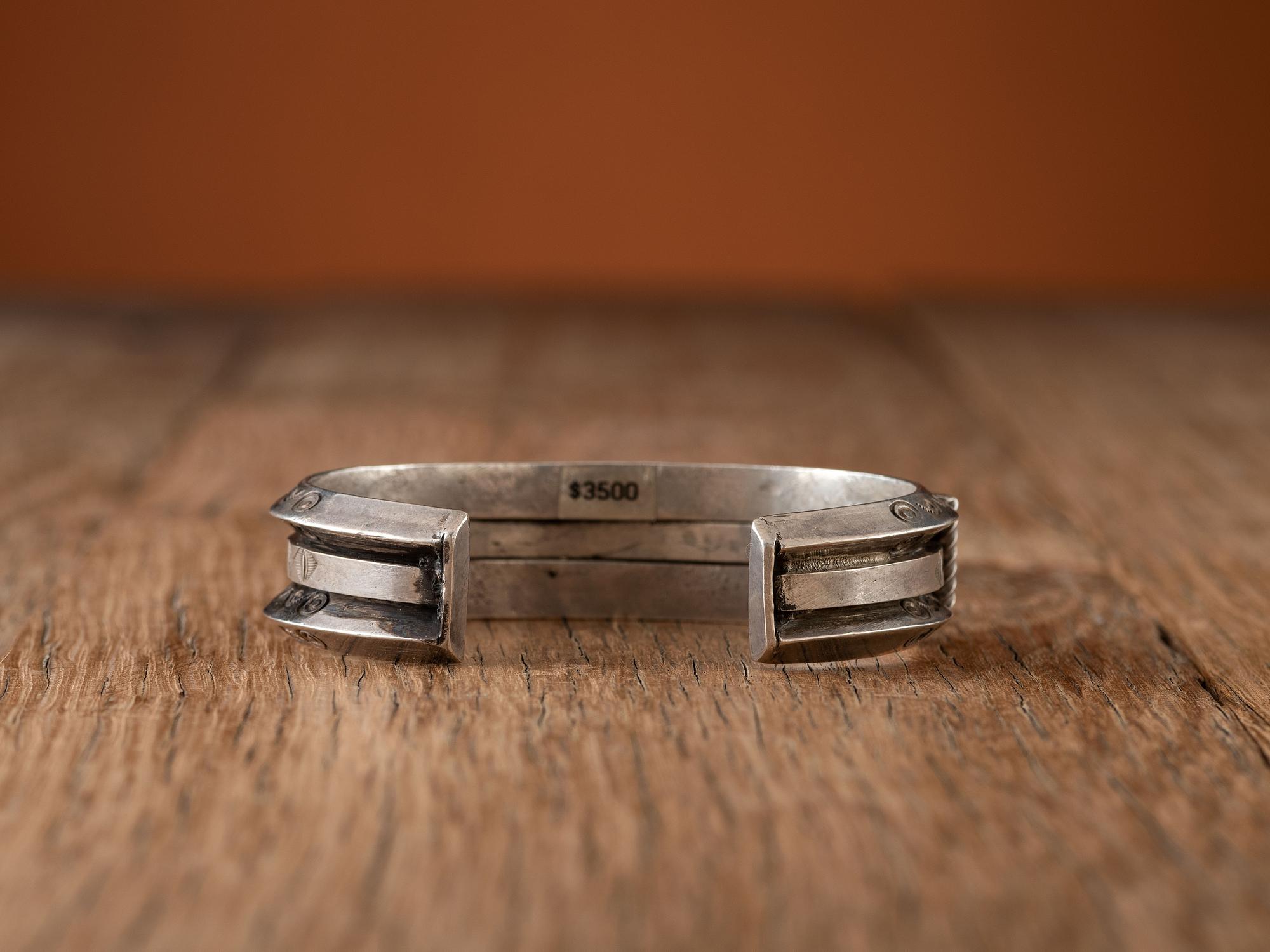 Navajo Silver and Turquoise Cuff Bracelet
