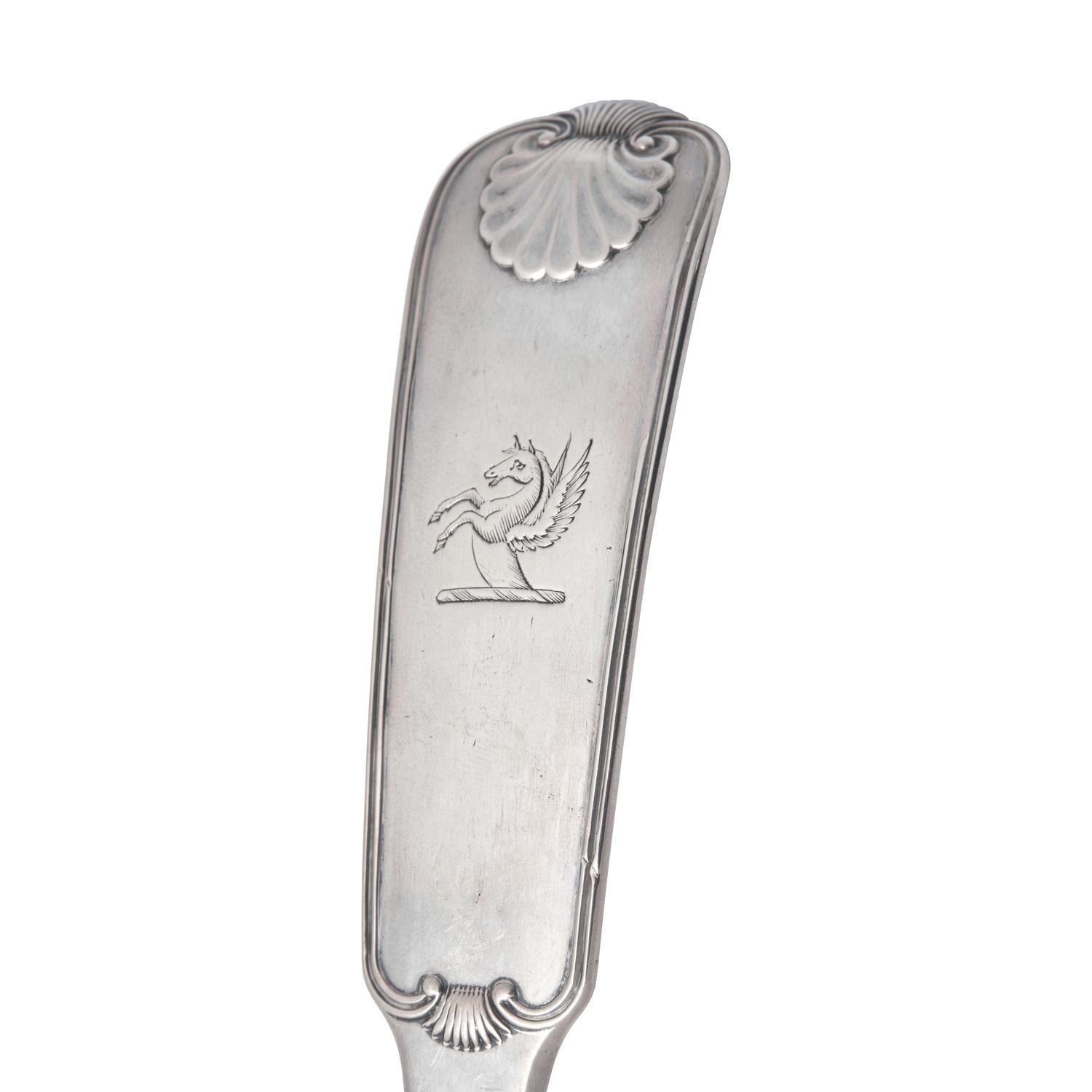 A Scottish George III Sterling Silver Punch Ladle in the "King" Pattern