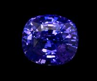 A 7.03 Carat Cushion Cut Purple Sapphire,