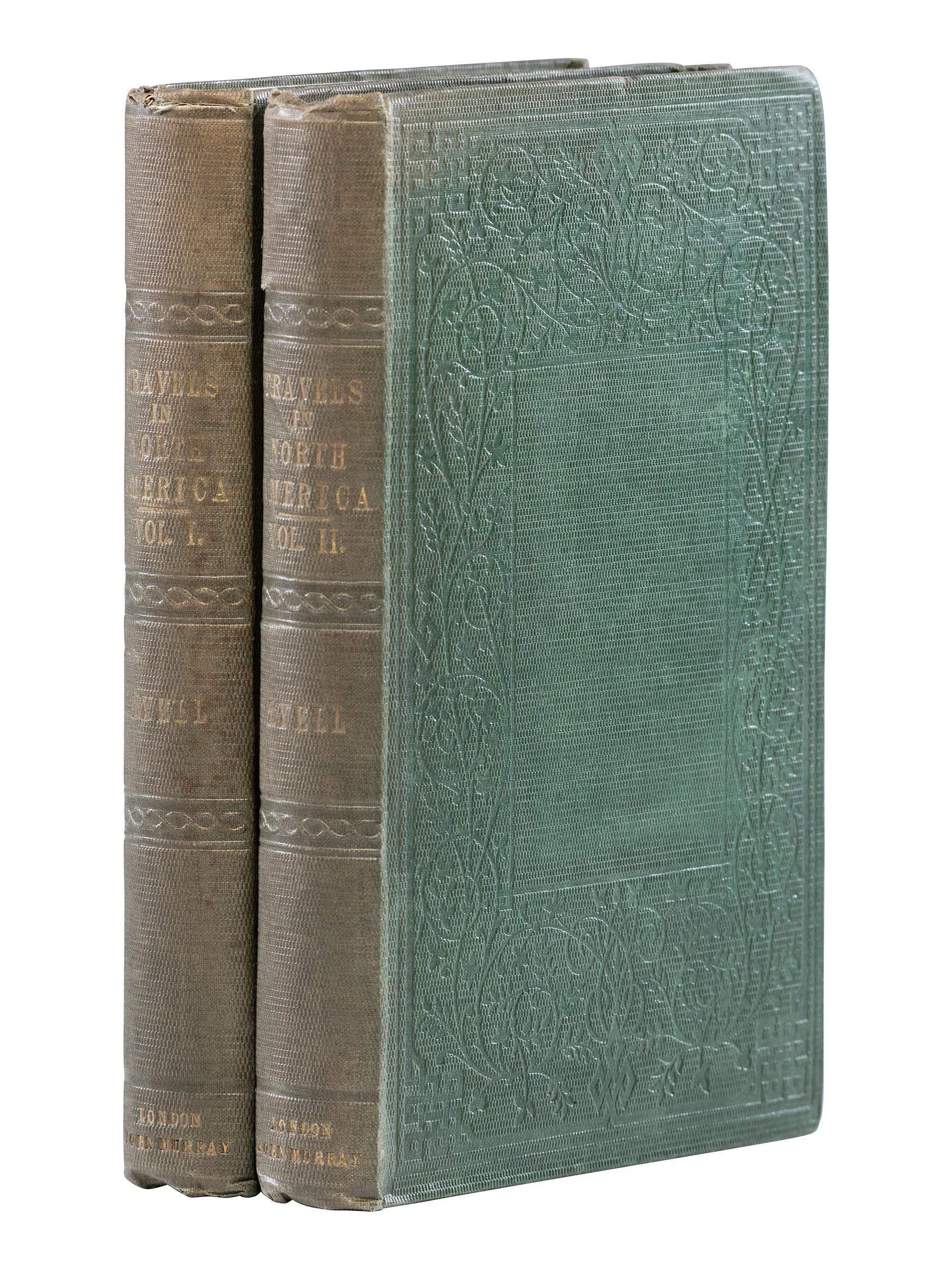 American Travel, Exploration & Expansion LYELL, Charles (1797-1875). Travels in North America; with Geological Observations of the United States . London: John Murray, 1845.