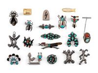 Navajo and Zuni Pins, PLUS