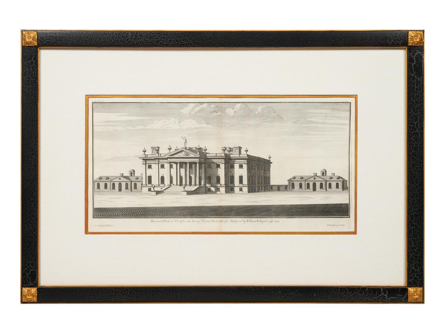 A Set of Three Architectural Engravings
