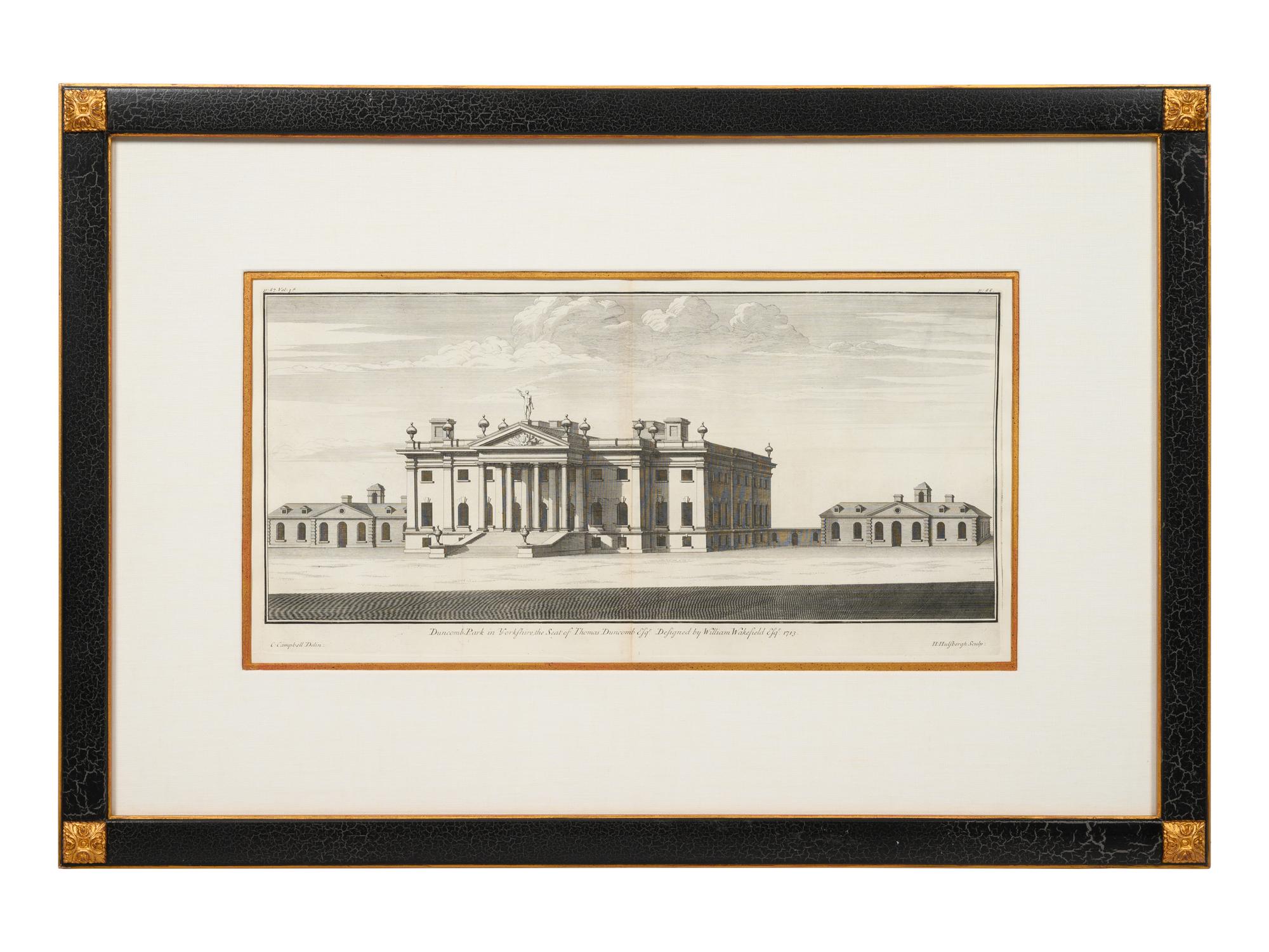 A Set of Three Architectural Engravings