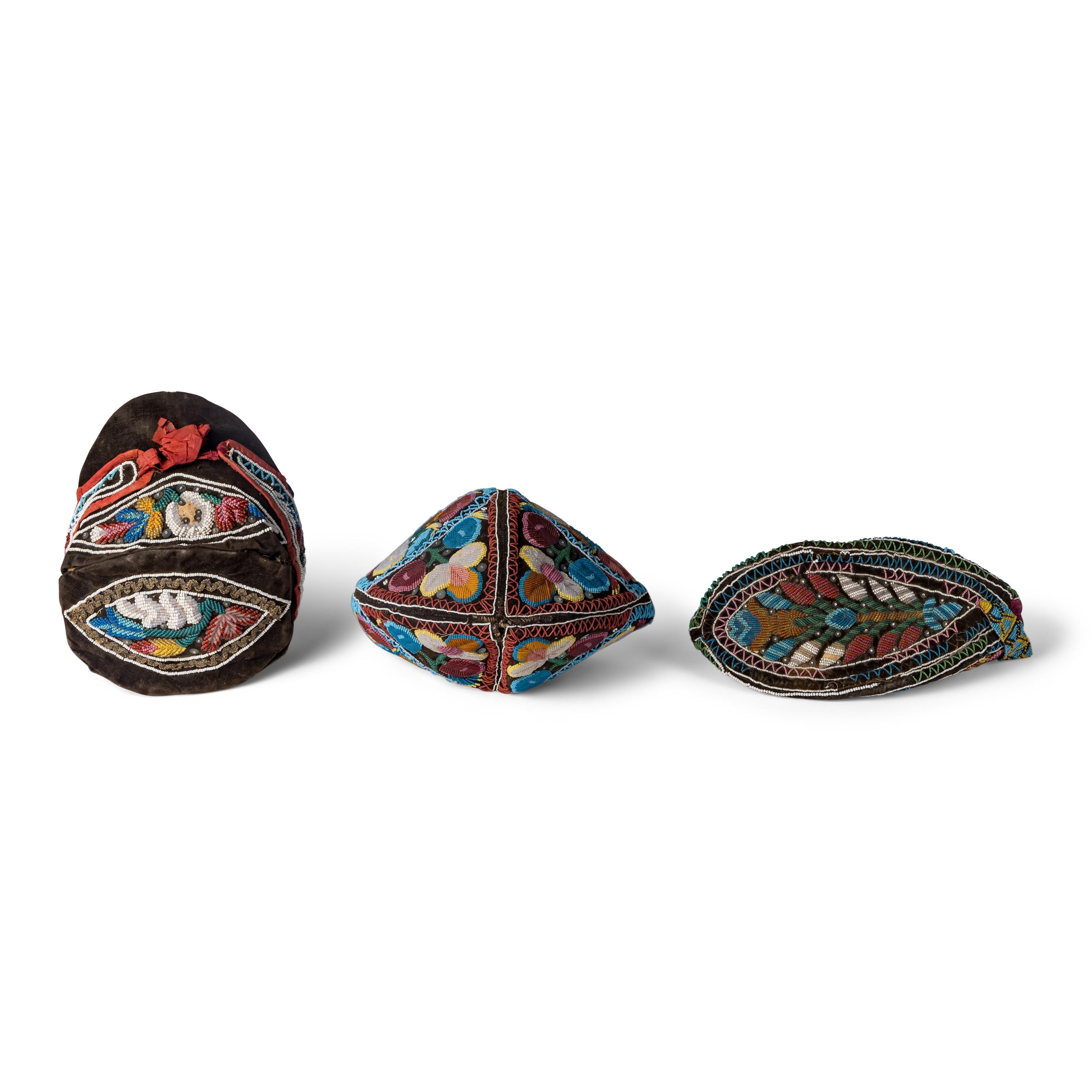 Haudenosaunee Beaded Caps