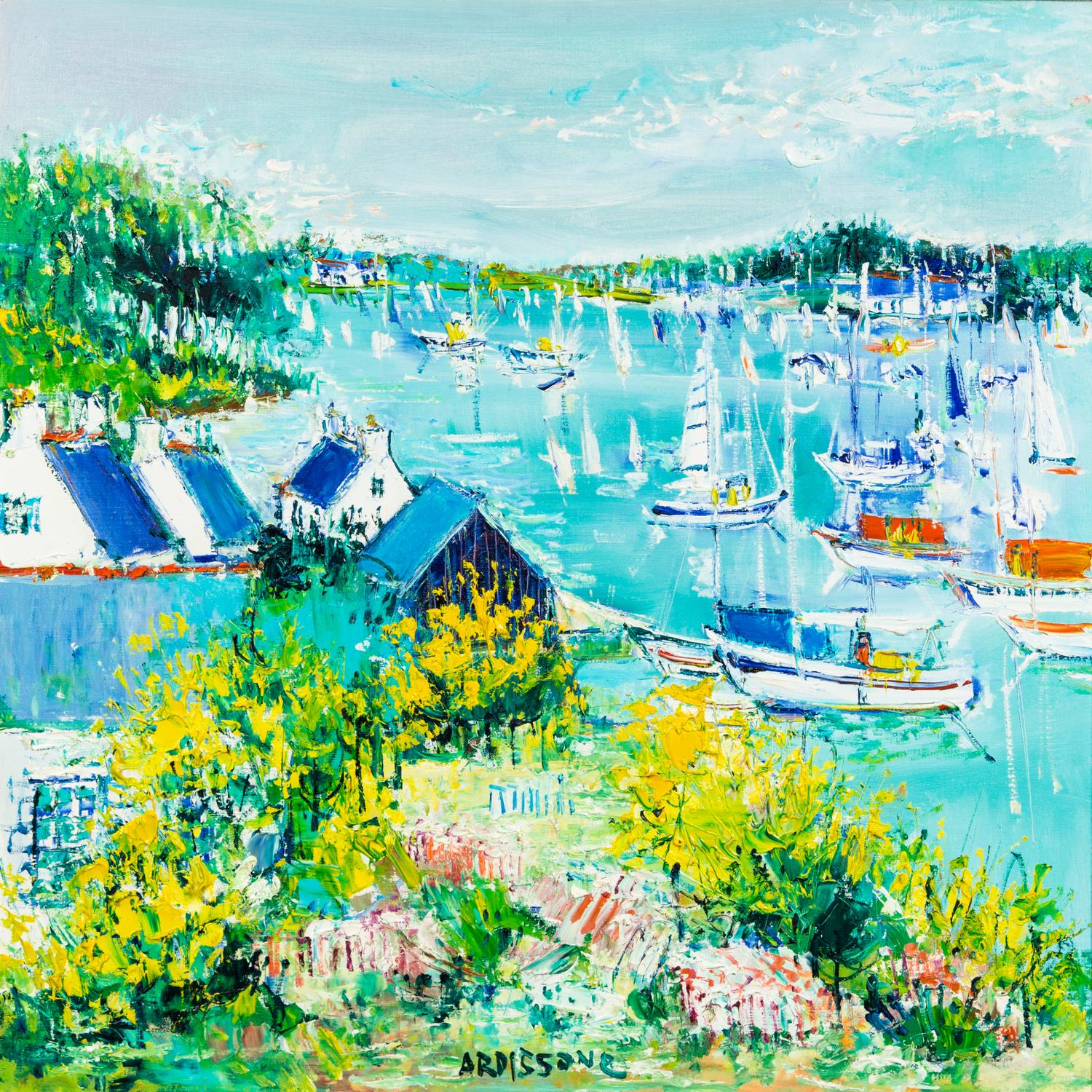 Yolande Ardissone, (French, b. 1927), Coastal Scene