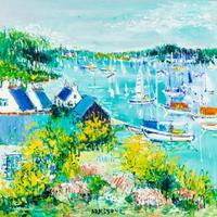 Yolande Ardissone, (French, b. 1927), Coastal Scene