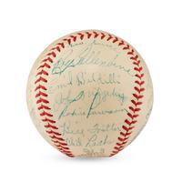 A 1940 St. Louis Browns Team Signed Autograph Baseball