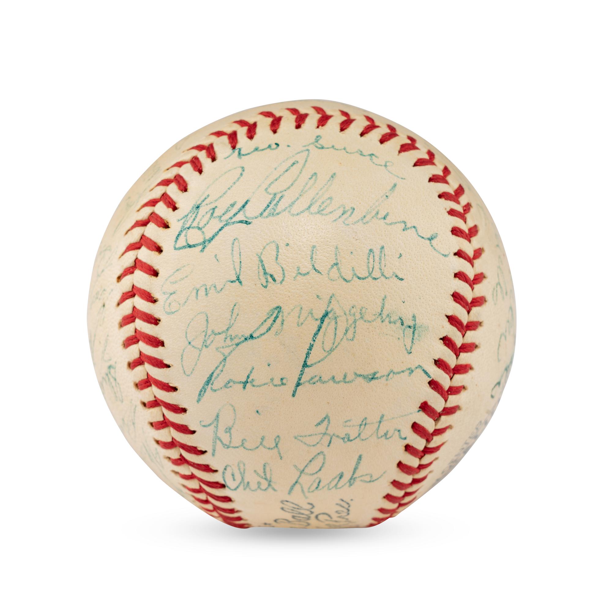 A 1940 St. Louis Browns Team Signed Autograph Baseball