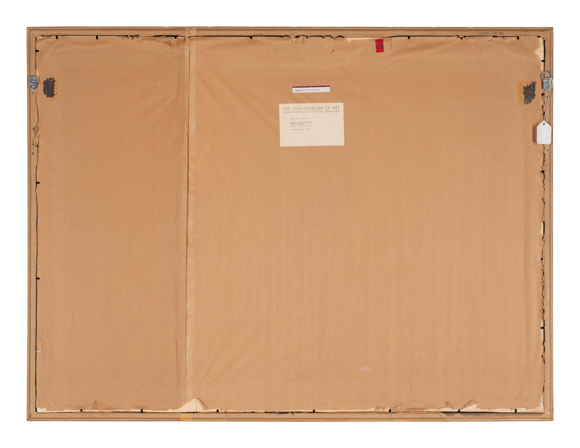 R.J. Cox, (20th century), Drawing II for 3-D Piece, c. 1970