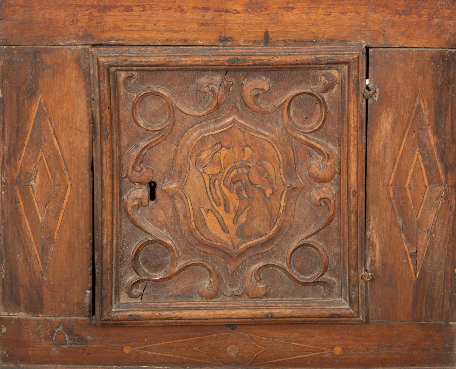 An Italian Carved Walnut Prie-Dieu