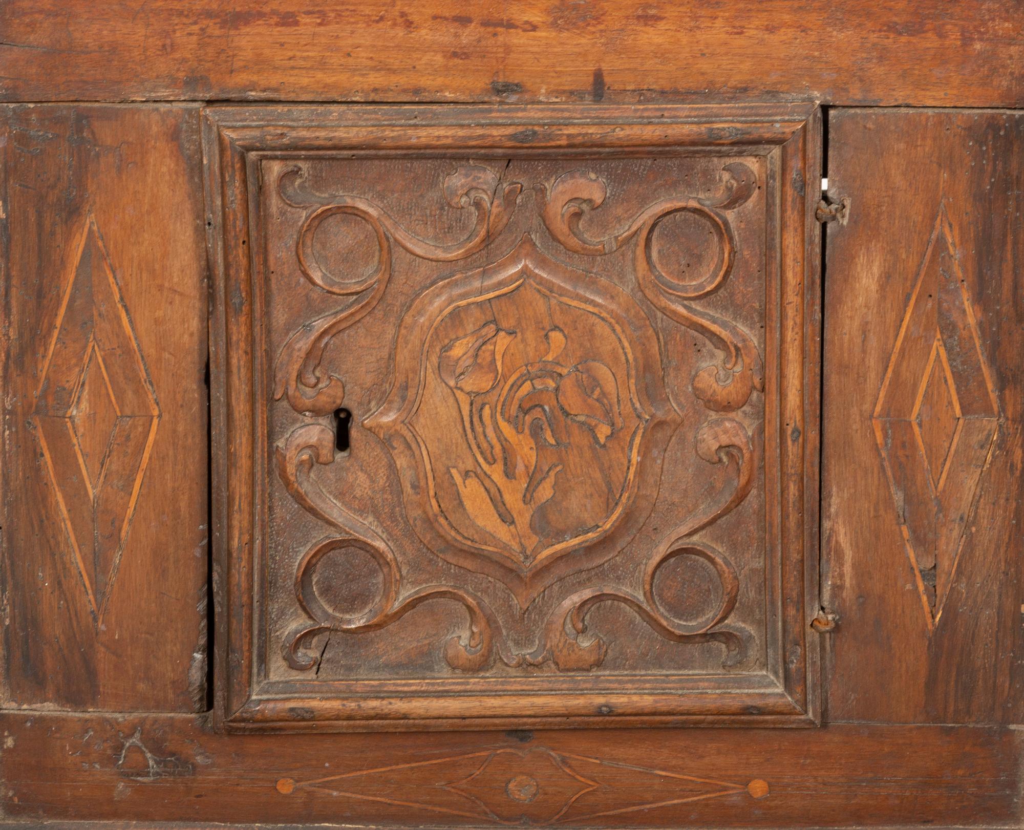 An Italian Carved Walnut Prie-Dieu