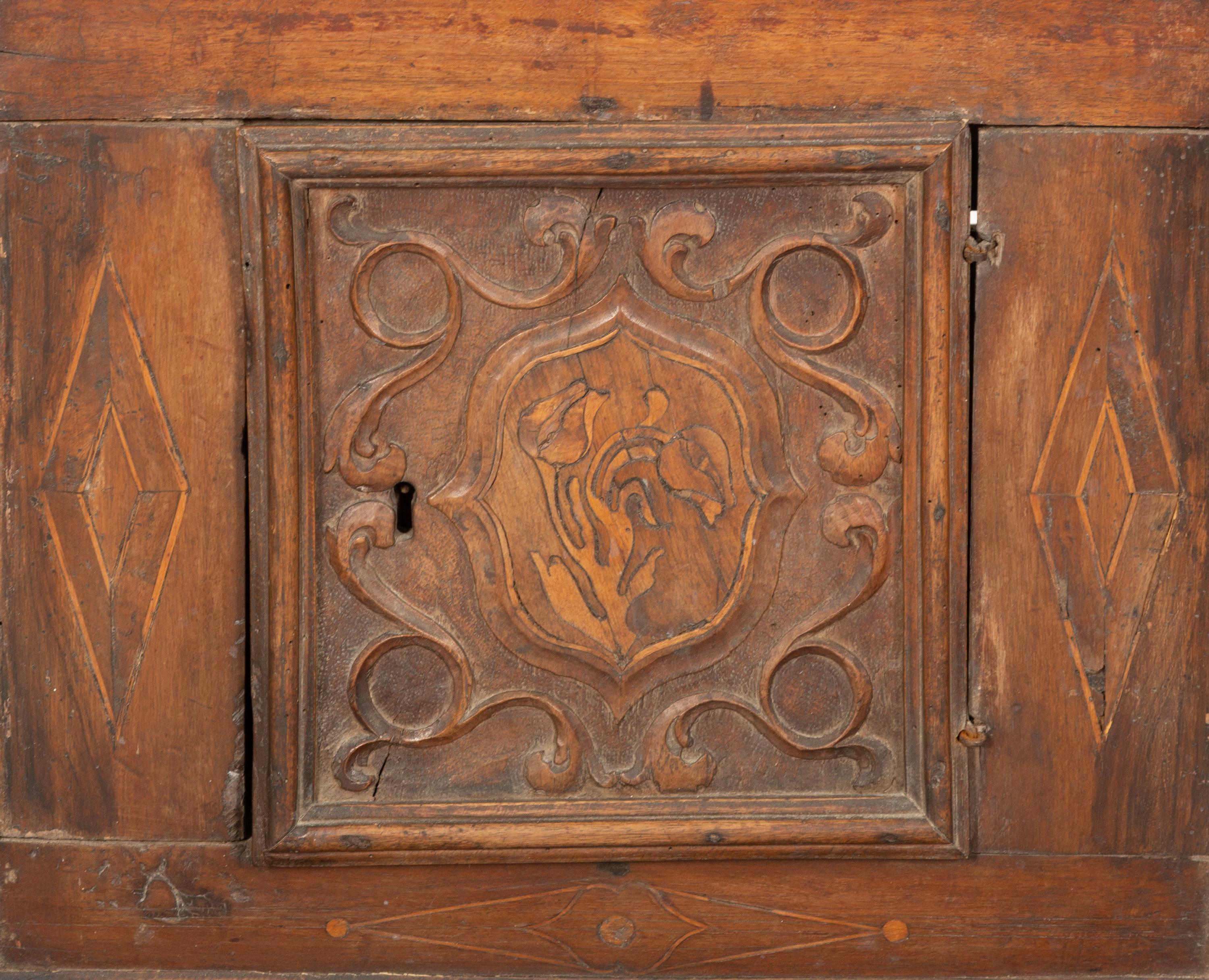 An Italian Carved Walnut Prie-Dieu