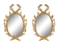 A Pair of George III Giltwood Mirrors
