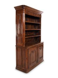 A French Provincial Carved Walnut Buffet à Deux Corps