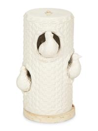 A White-Glazed Ceramic Table Lamp