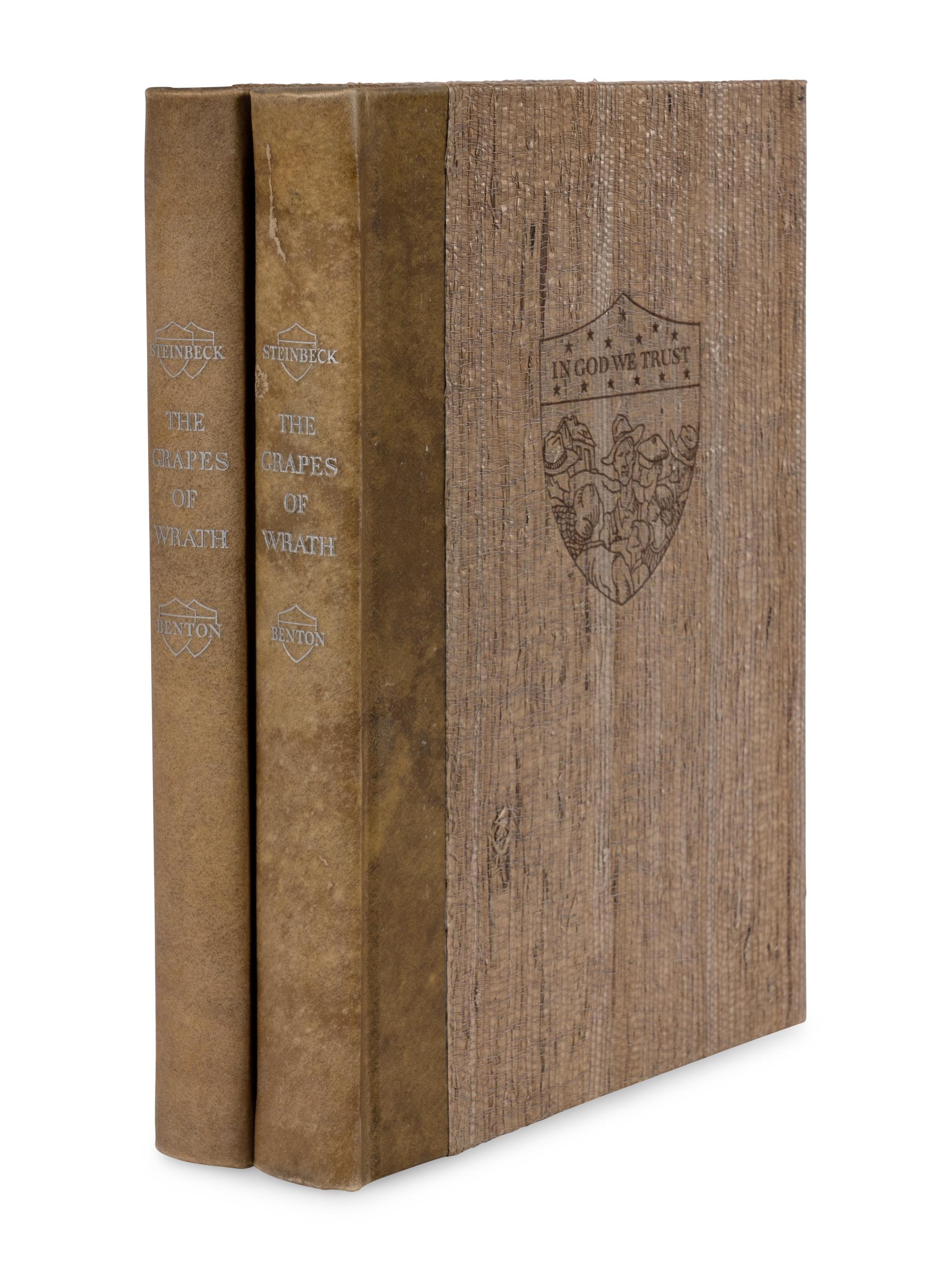 [LIMITED EDITIONS CLUB]. BENTON, Thomas Hart (1889-1975), illustrator. -- STEINBECK, John (1902-1968). The Grapes of Wrath. New York: The Limited Editions Club, 1940.