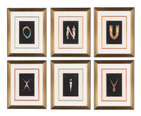 Six Alphabet Lithographs
