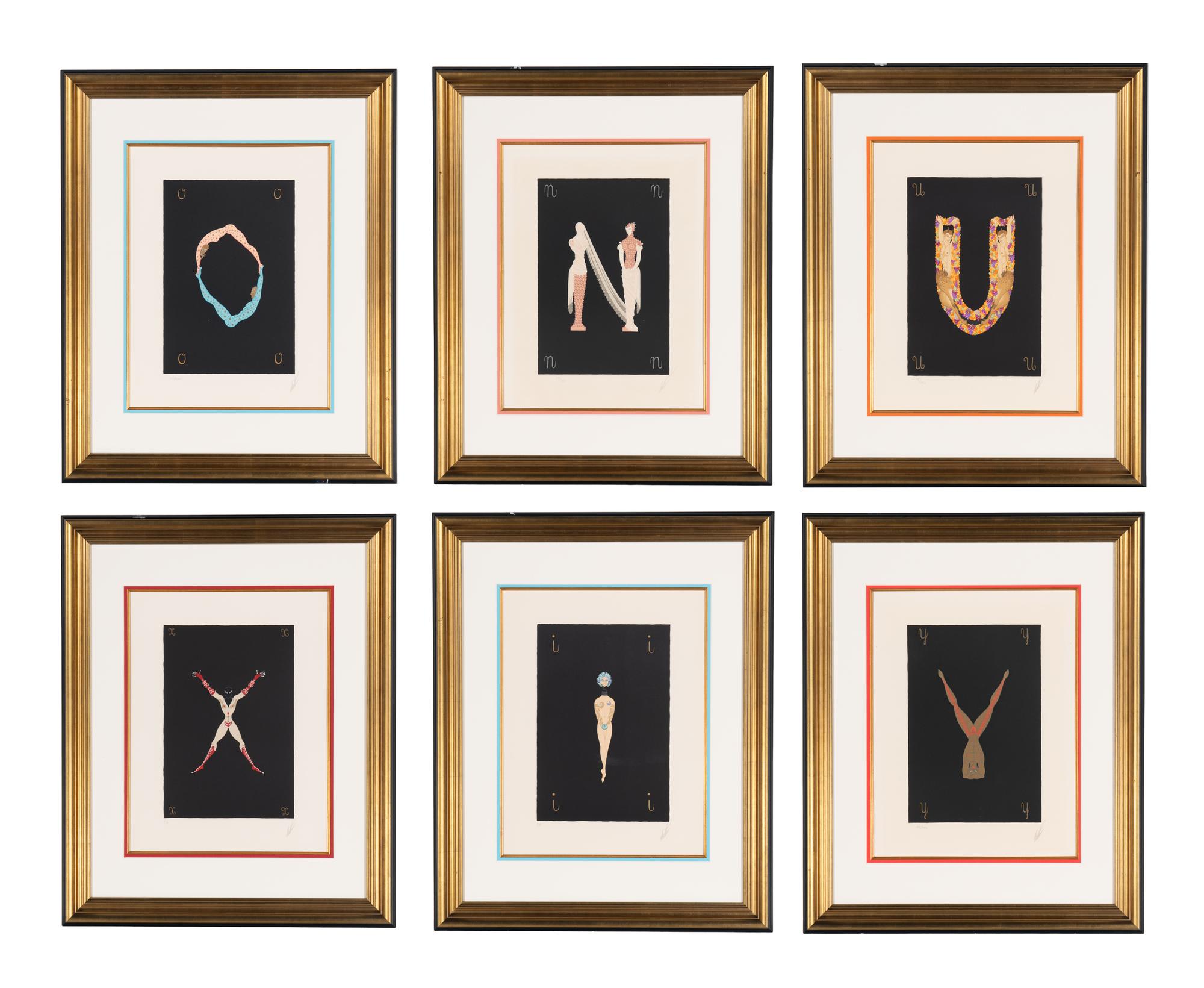 Six Alphabet Lithographs