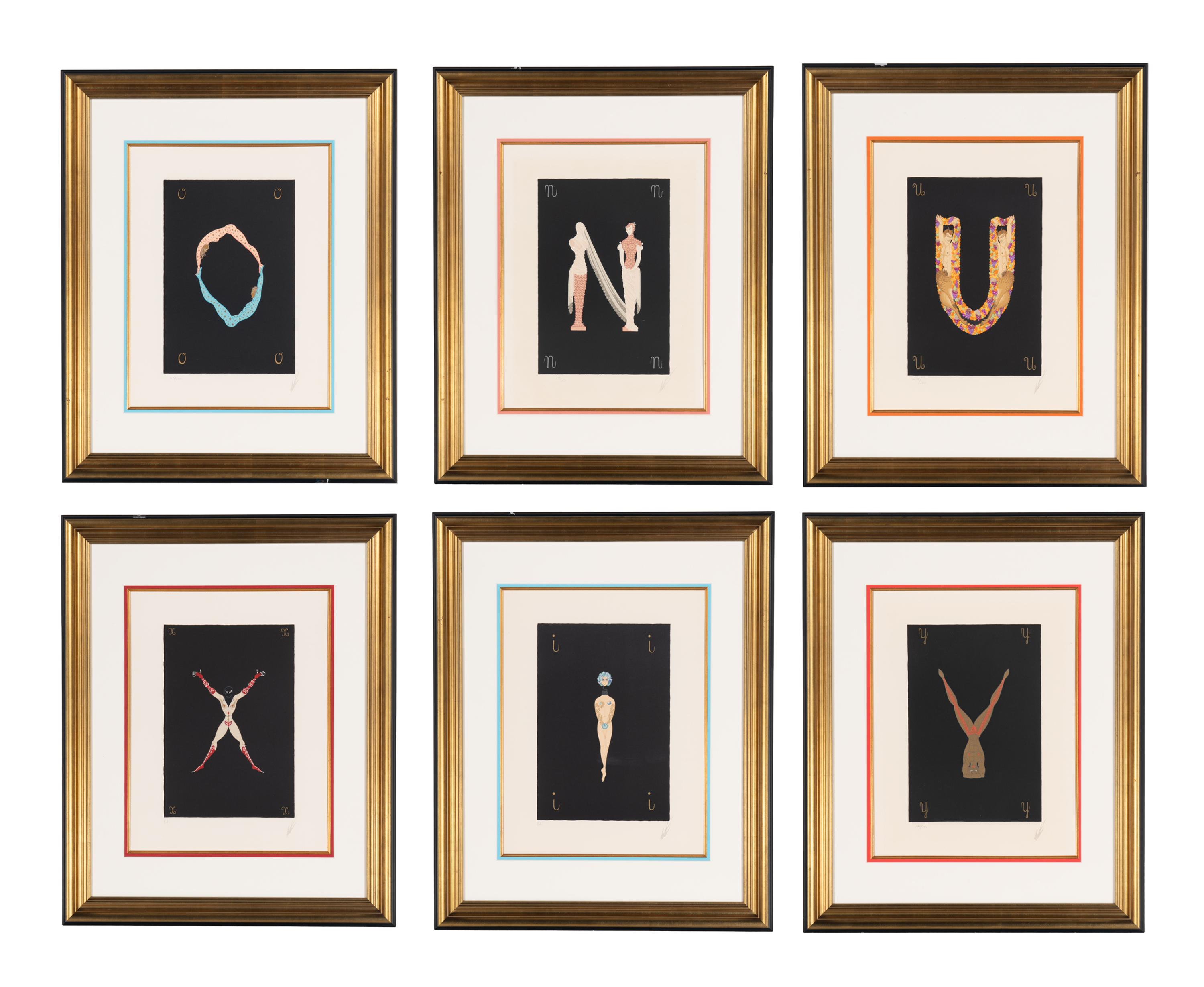 Six Alphabet Lithographs