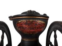 A Landers, Frary & Clark Painted Cast Iron Coffee Mill