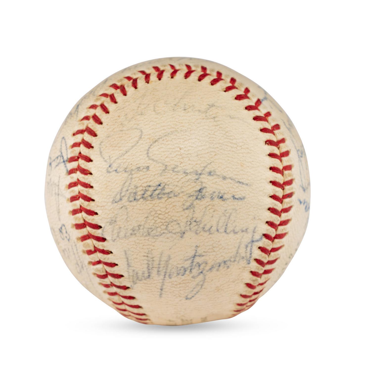 A Large Group of Assorted 1950s-2000s Boston Red Sox Team Signed Autograph Baseballs