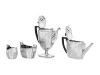 An Assembled English Silver Four-Piece Tea and Coffee Service