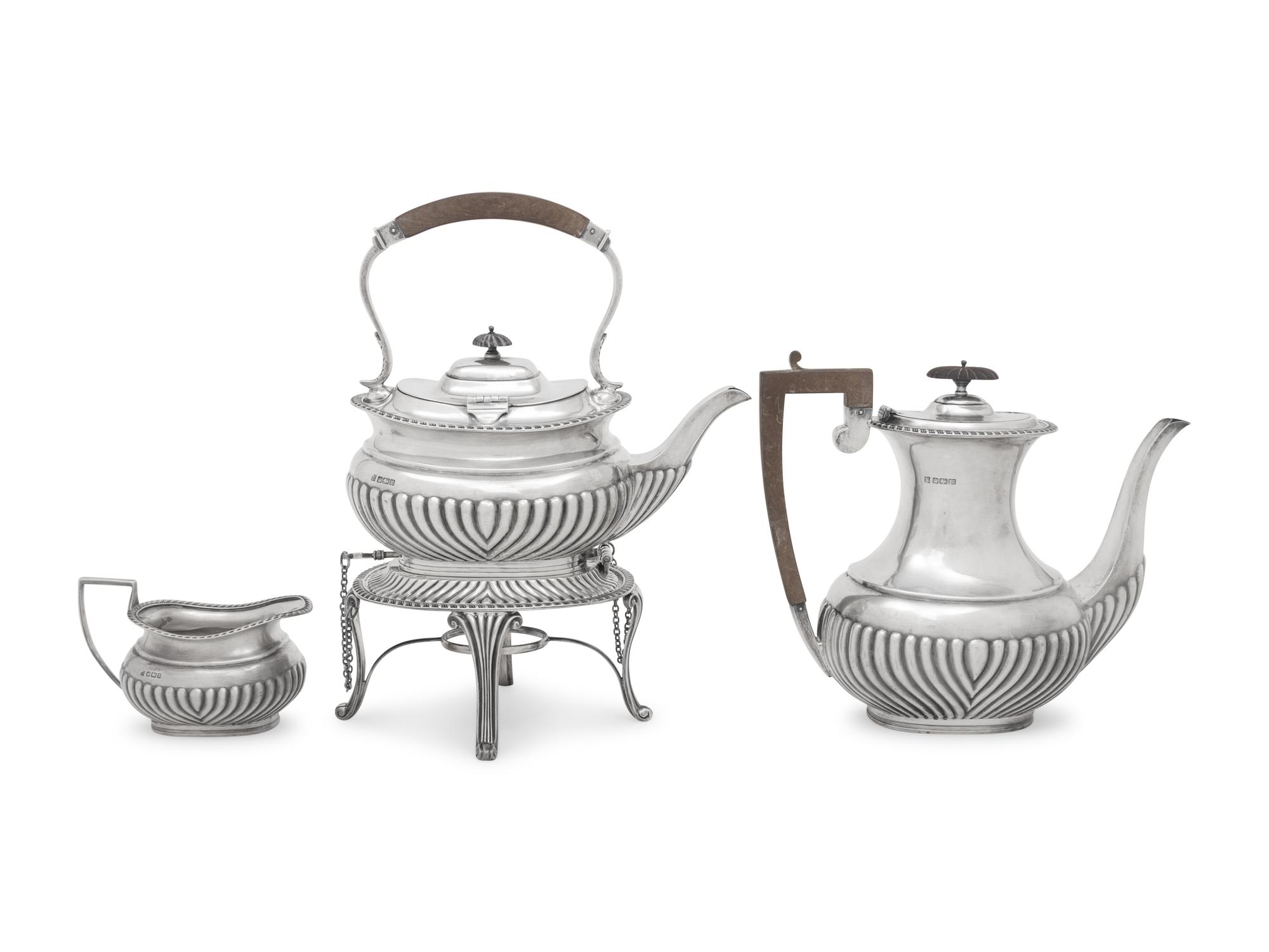 An English Silver Tea and Coffee Service