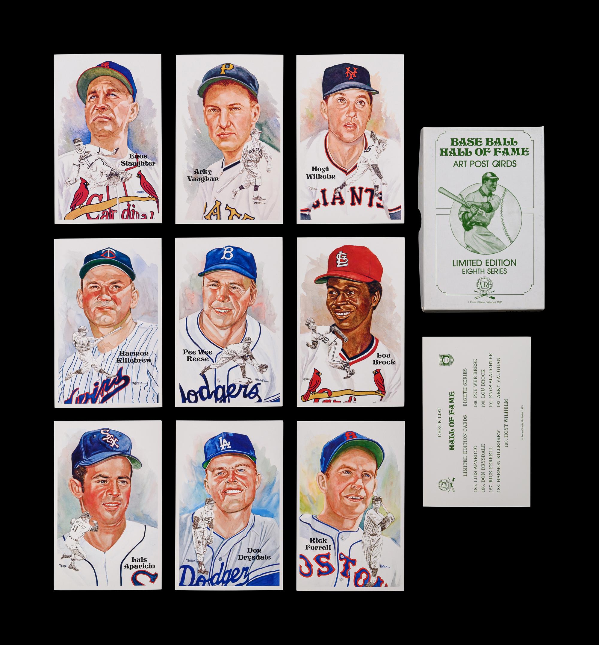 A Complete Run of 1980-2002 Series One Through Fifteen Perez-Steele Baseball Hall of Fame Post Cards