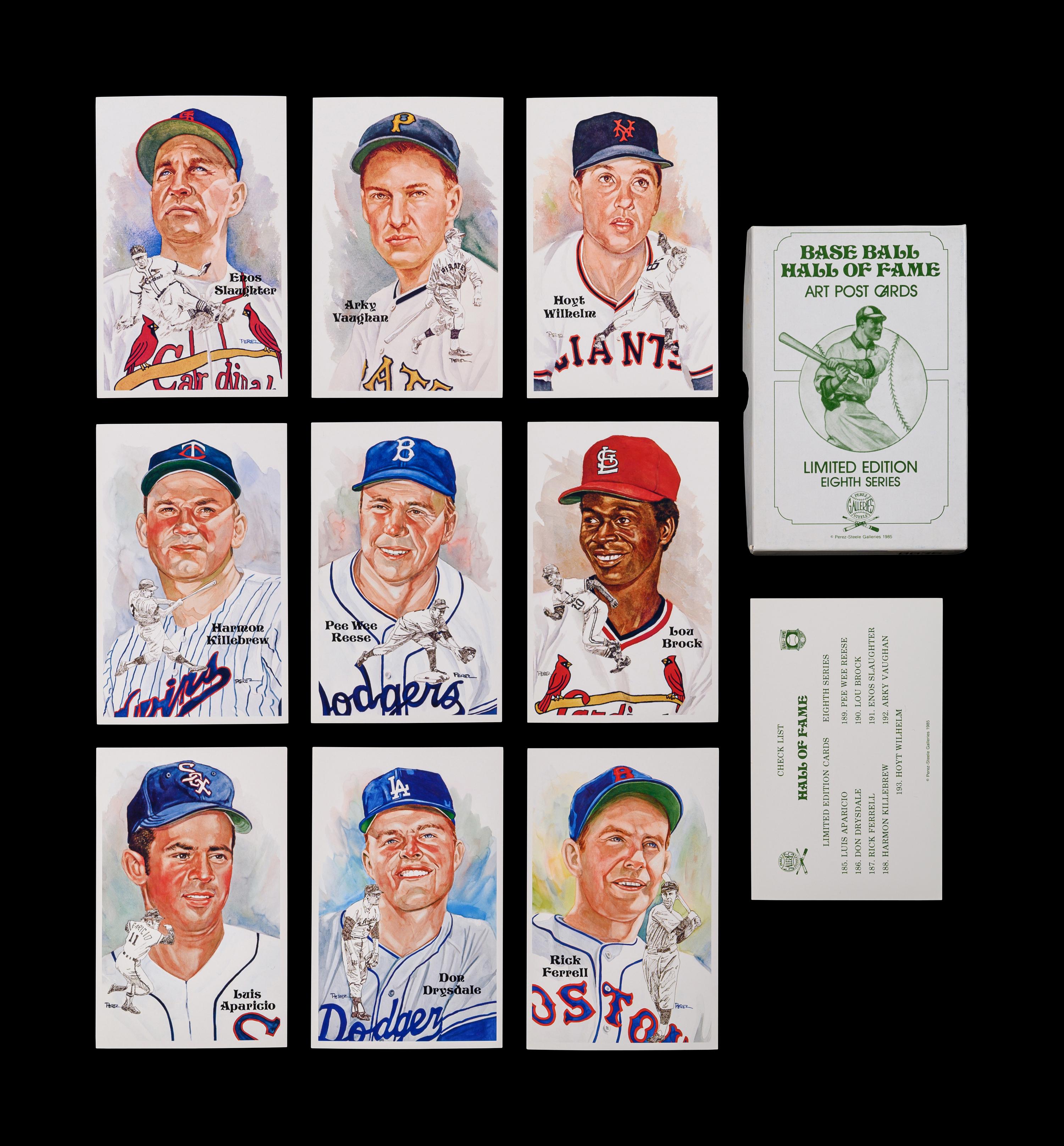 A Complete Run of 1980-2002 Series One Through Fifteen Perez-Steele Baseball Hall of Fame Post Cards