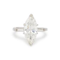 DIAMOND AND PLATINUM RING