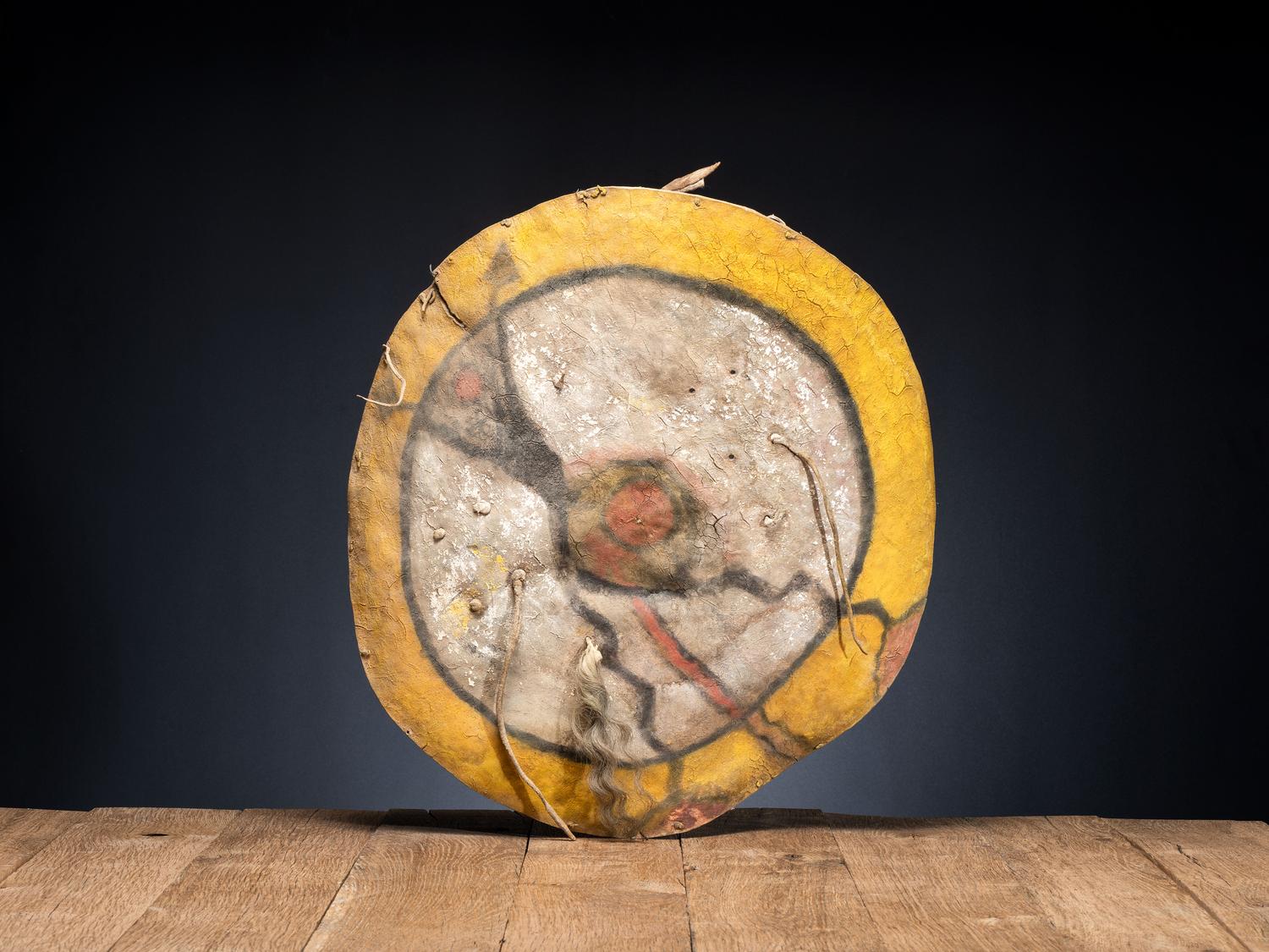 Pueblo Buffalo Hide Shield