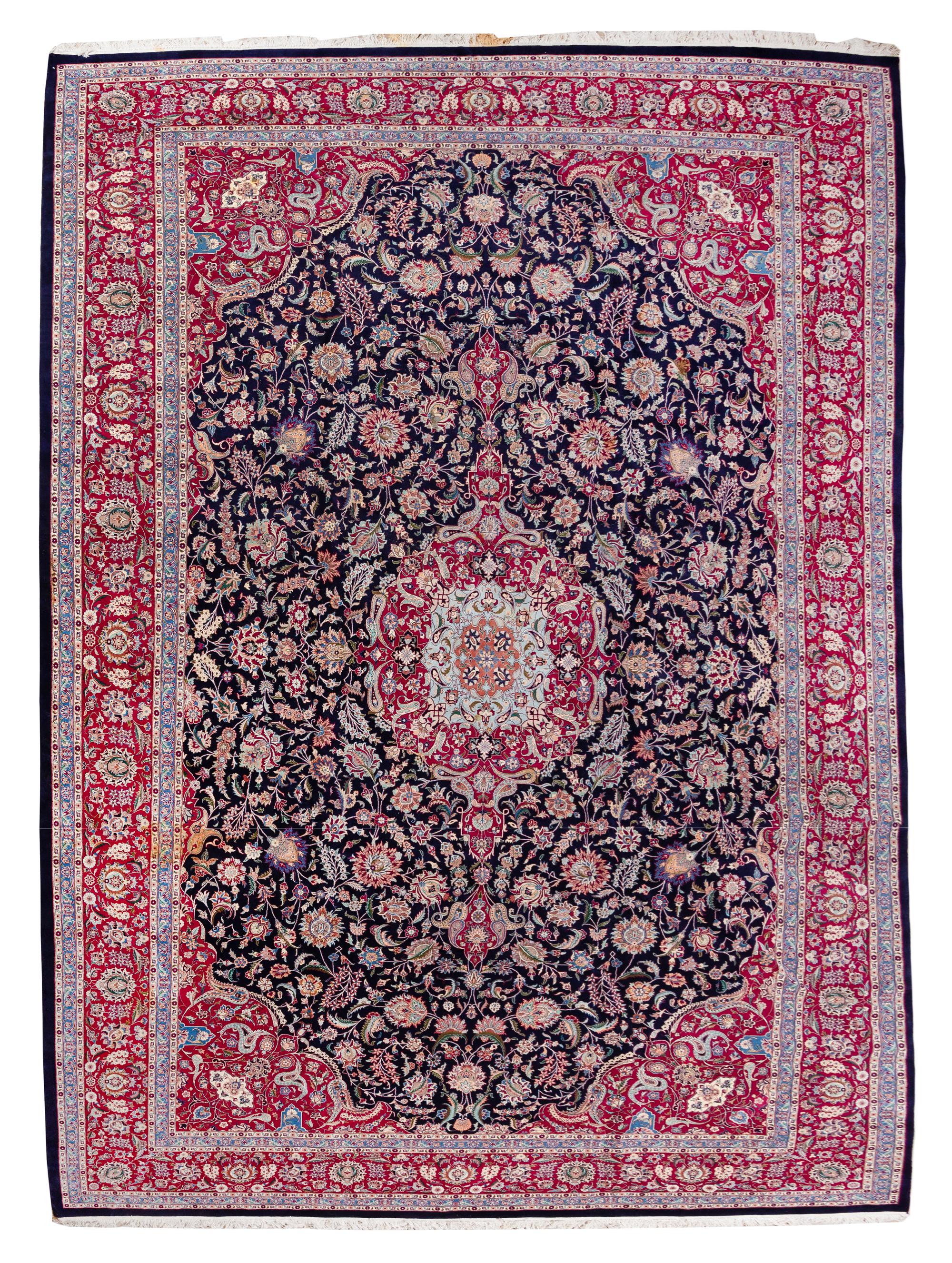 A Tabriz Wool Rug 18 feet 5 inches x 12 feet 4 inches. — 20TH CENTURY