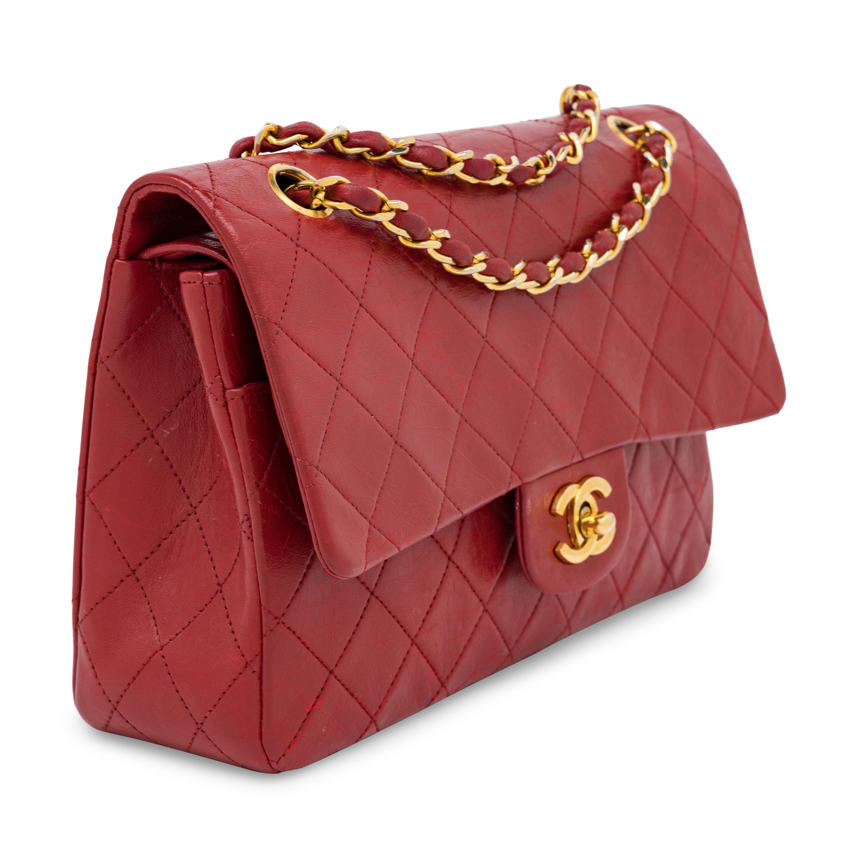 Chanel, Red Small Classic Double Flap Bag