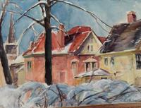 Houses in Winter from Clay Avenue in Jacksonville