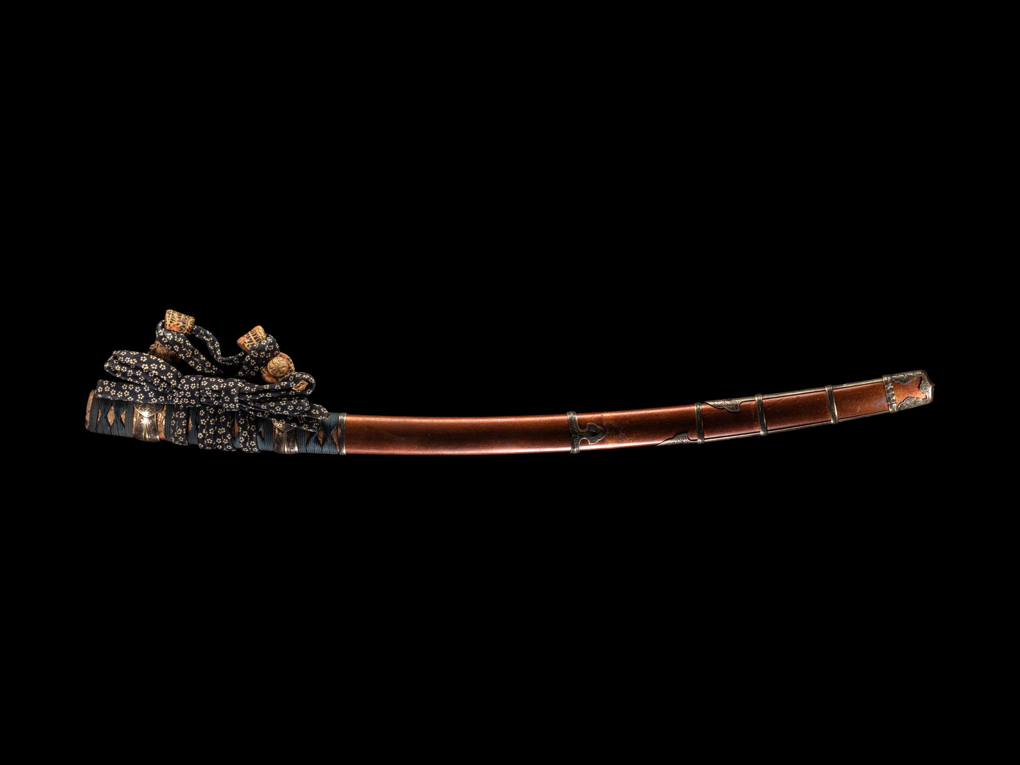A Set of Sword Fittings and Scabbard for A Tachi