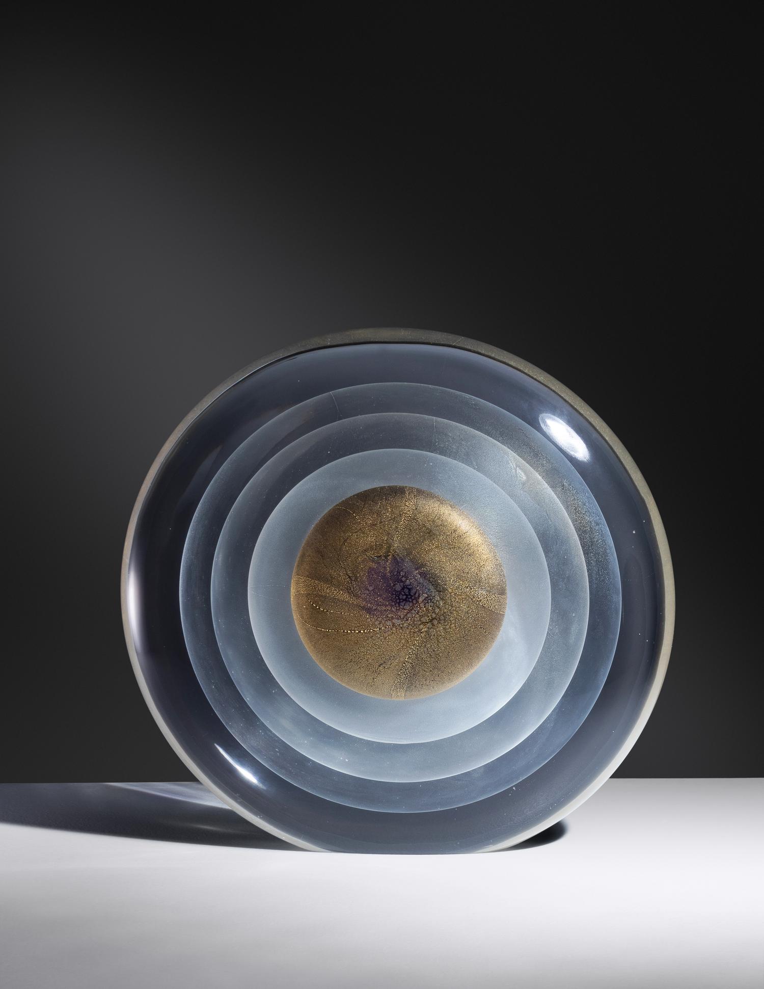 Sommerso Disk Sculpture
