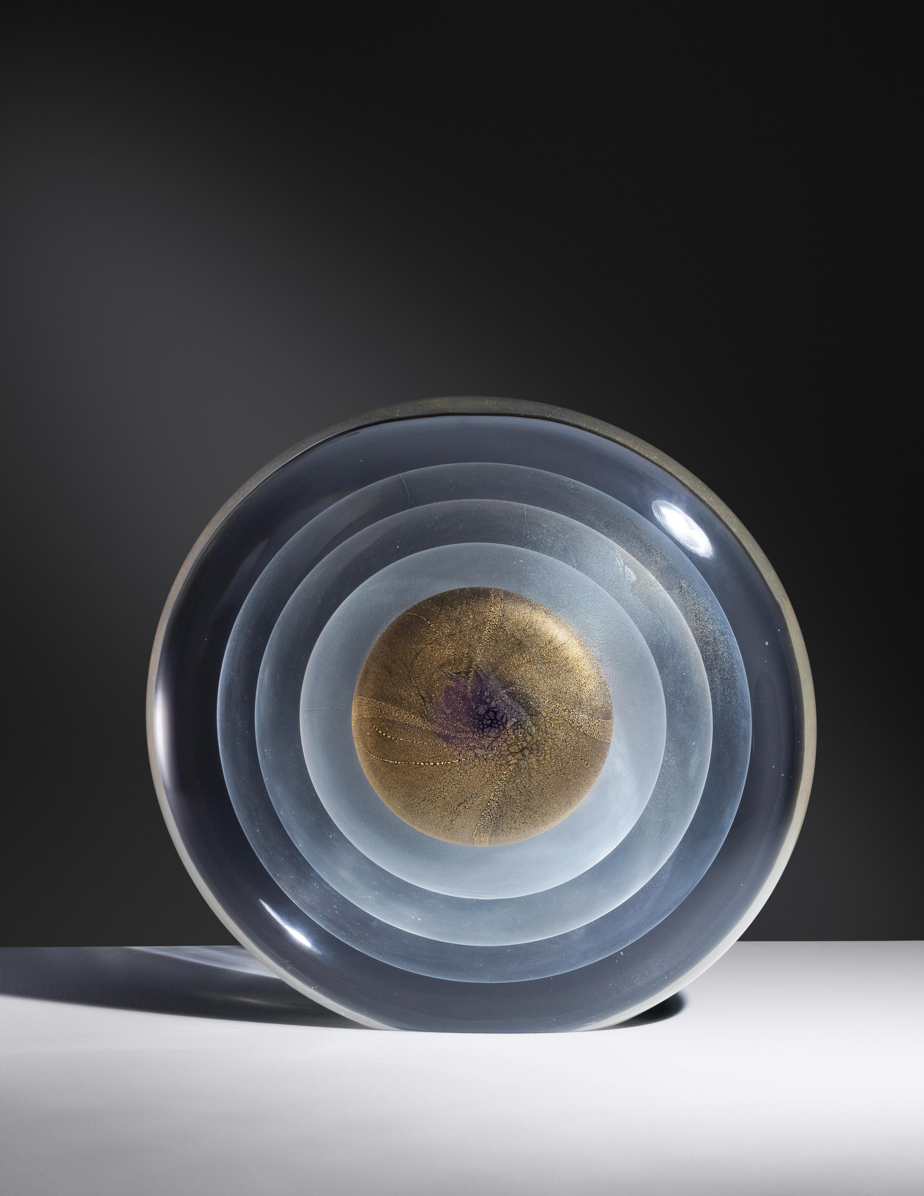 Sommerso Disk Sculpture