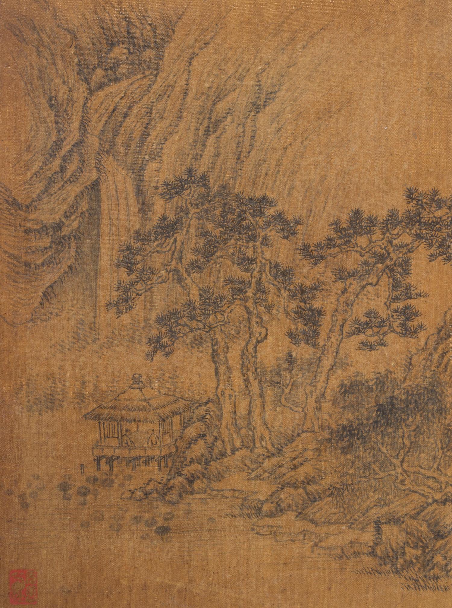After Wu Li, (Chinese, 1632-1718), depicting mountainous landscape scenes.