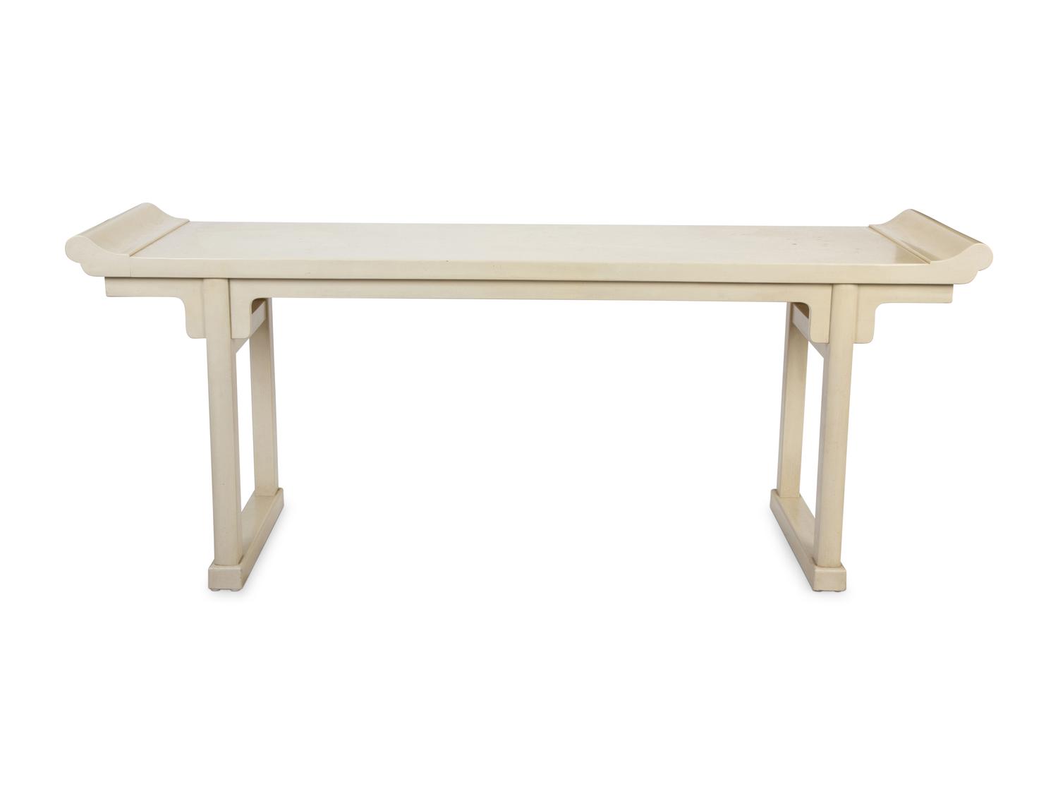 A Contemporary Lacquer Finished Altar Table — 20TH CENTURY