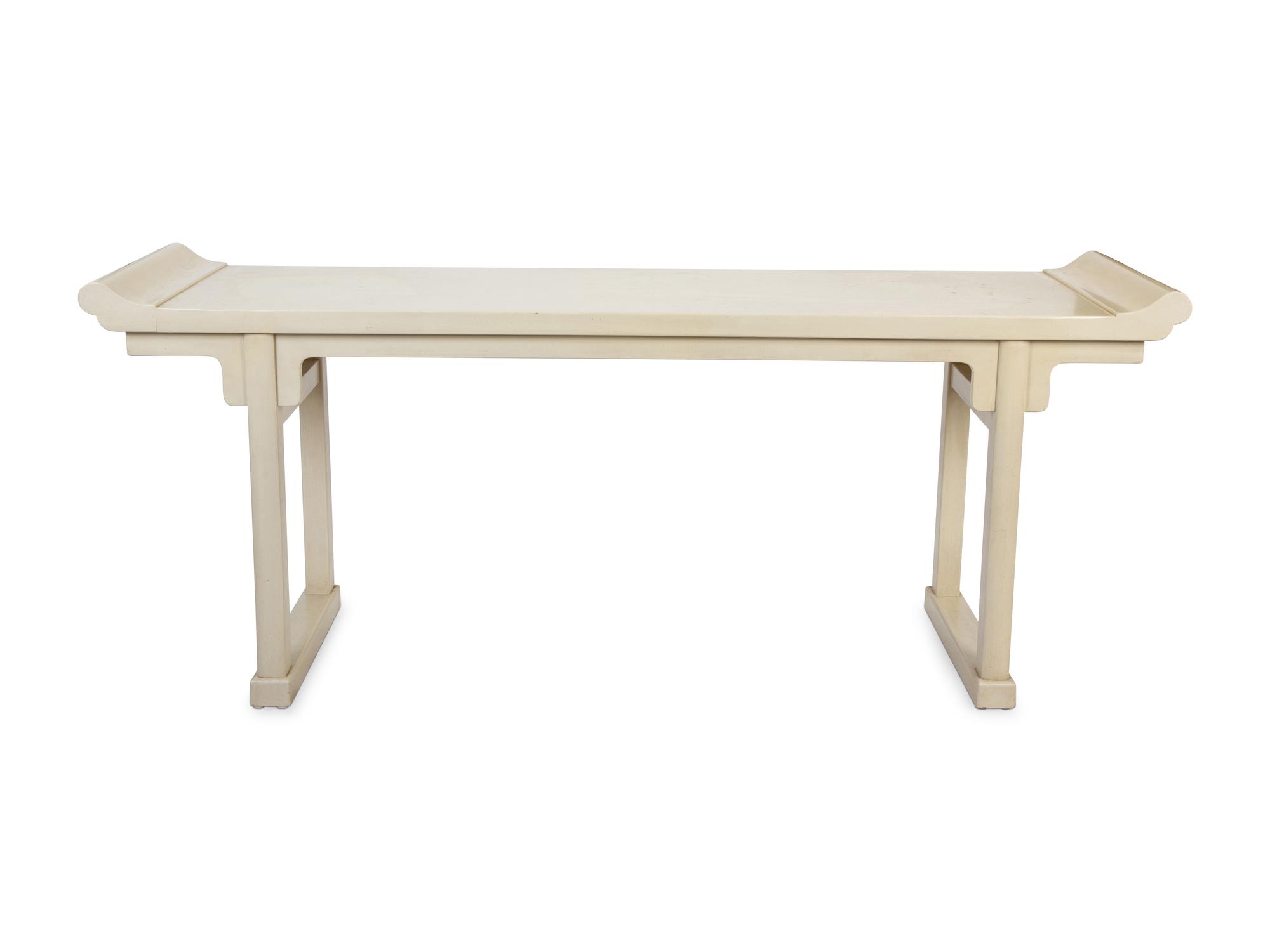 A Contemporary Lacquer Finished Altar Table — 20TH CENTURY