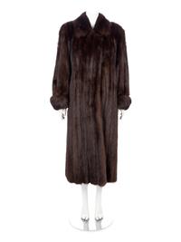 Revillon Dark Brown Sable Fur Coat