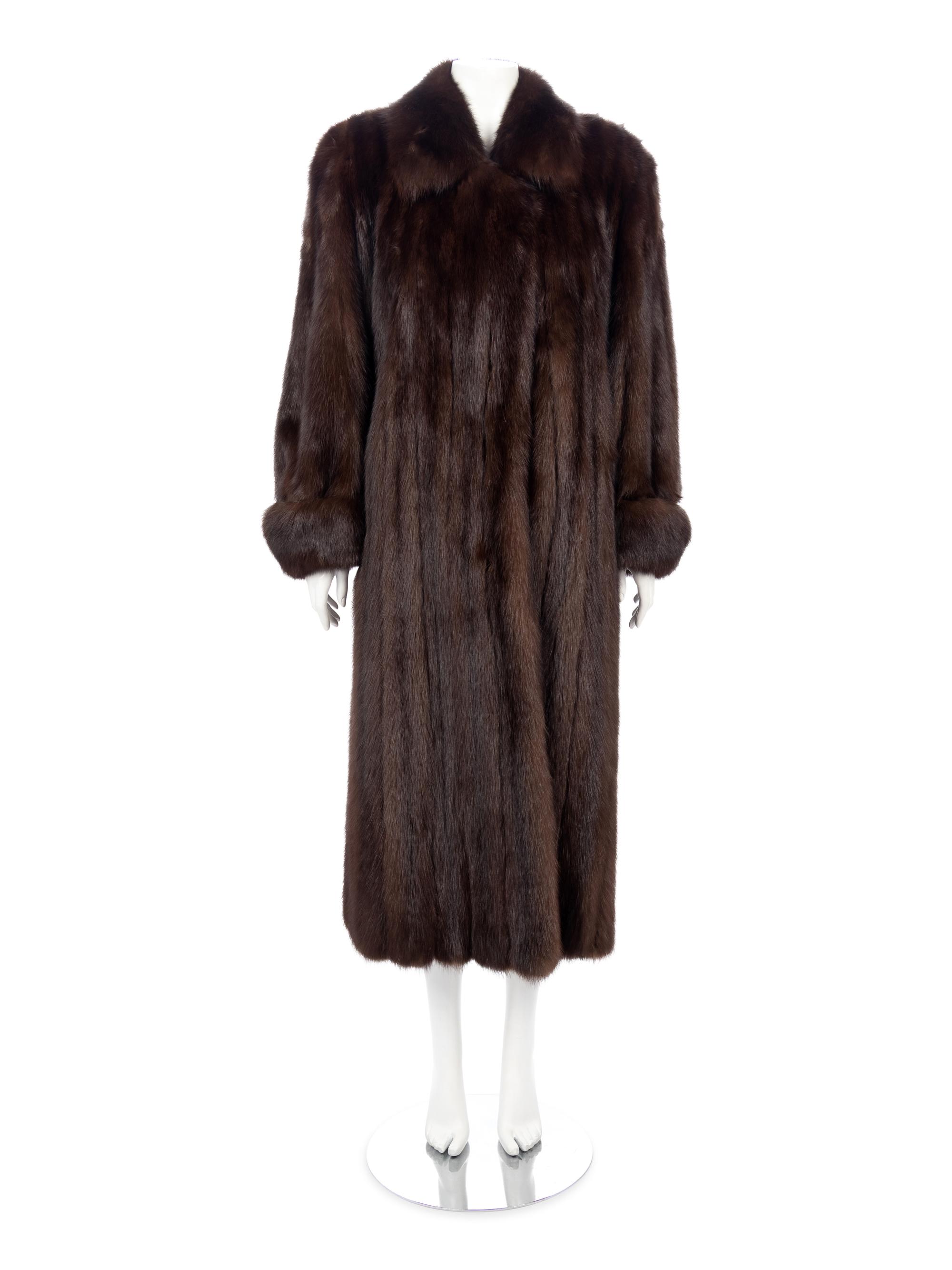 Revillon Dark Brown Sable Fur Coat