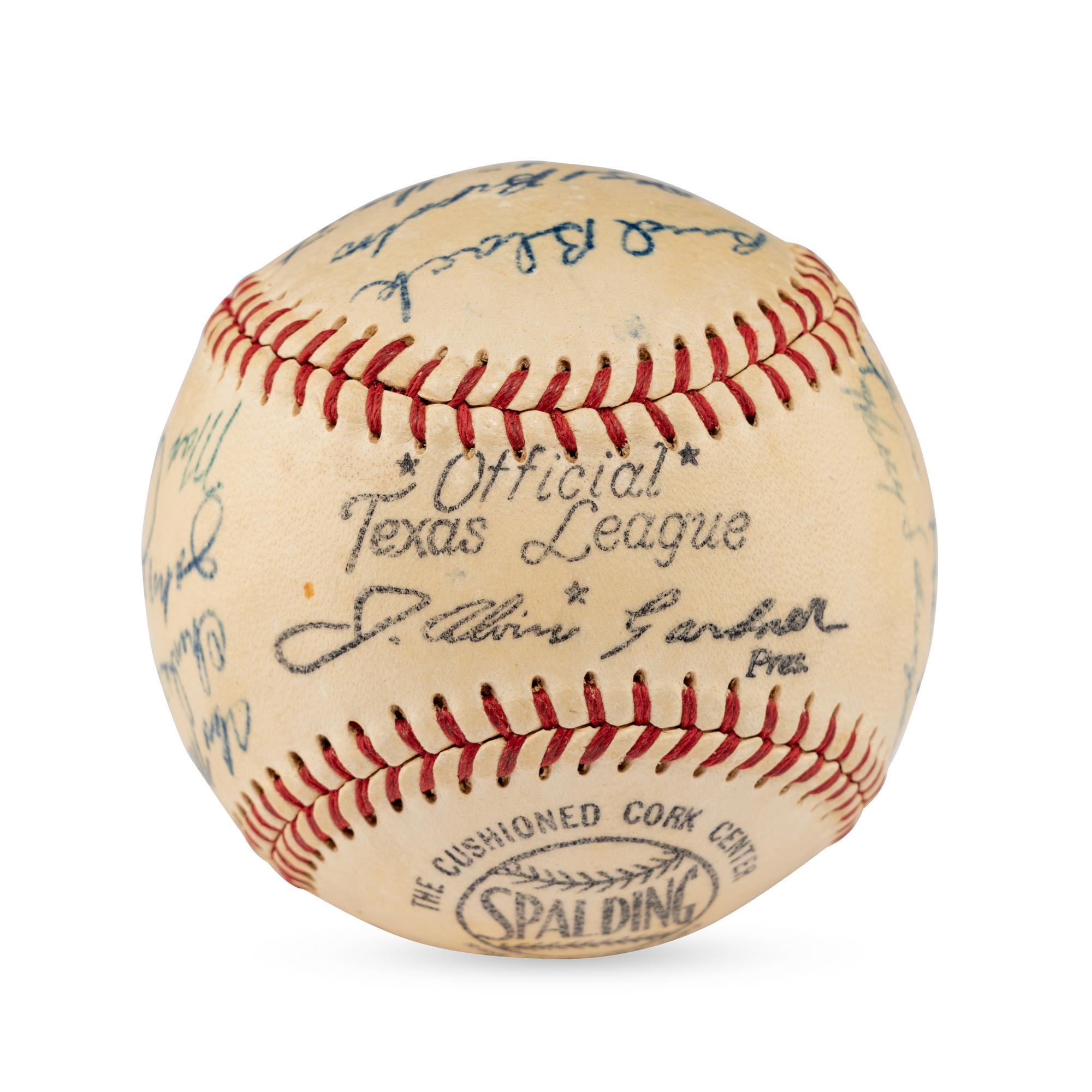A 1952 San Antonio Missions Team Signed Autograph Baseball