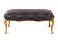 A Louis XV Style Gilt-Painted and Upholstered Bench