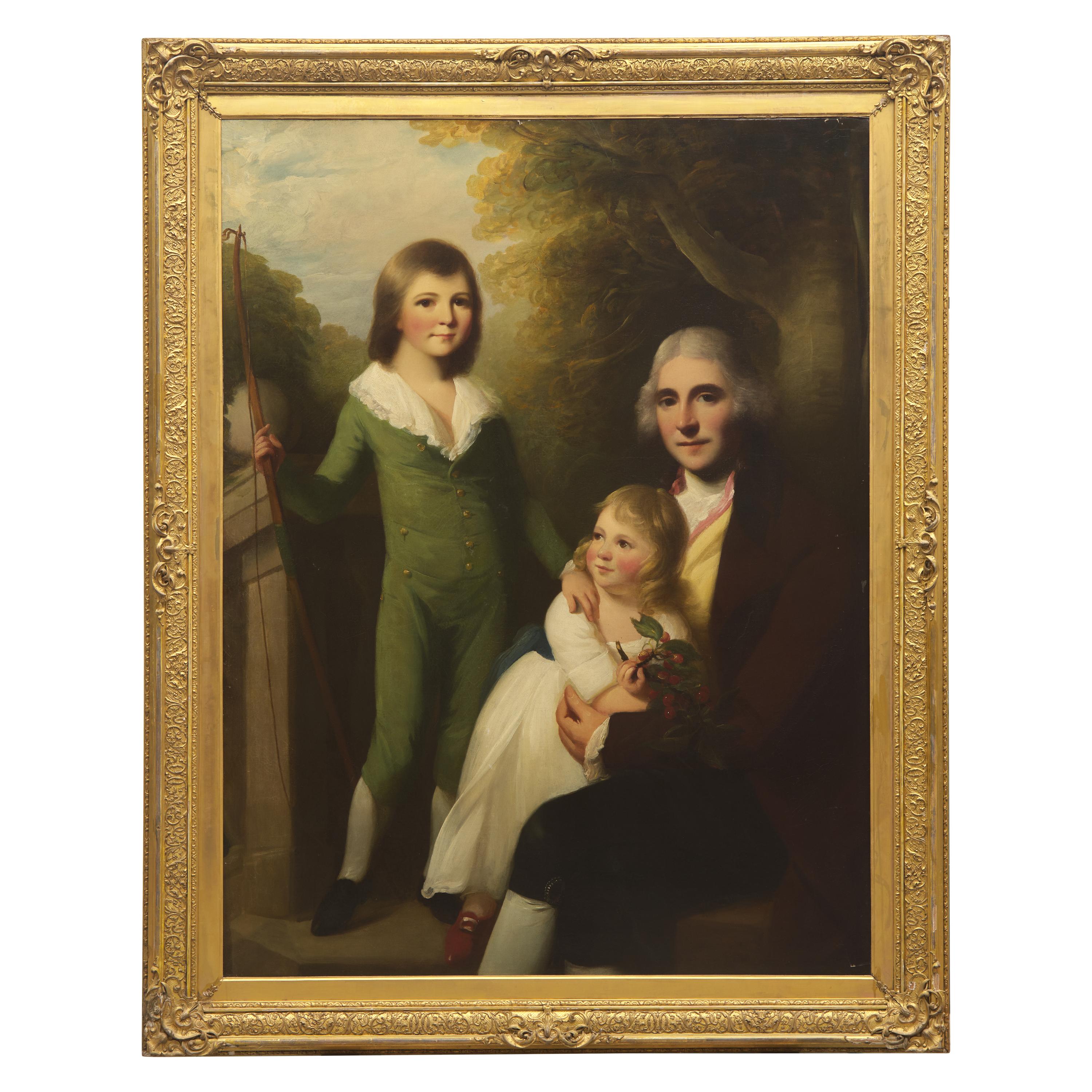 Circle of John Opie (British, 1761-1807) — Family Portrait