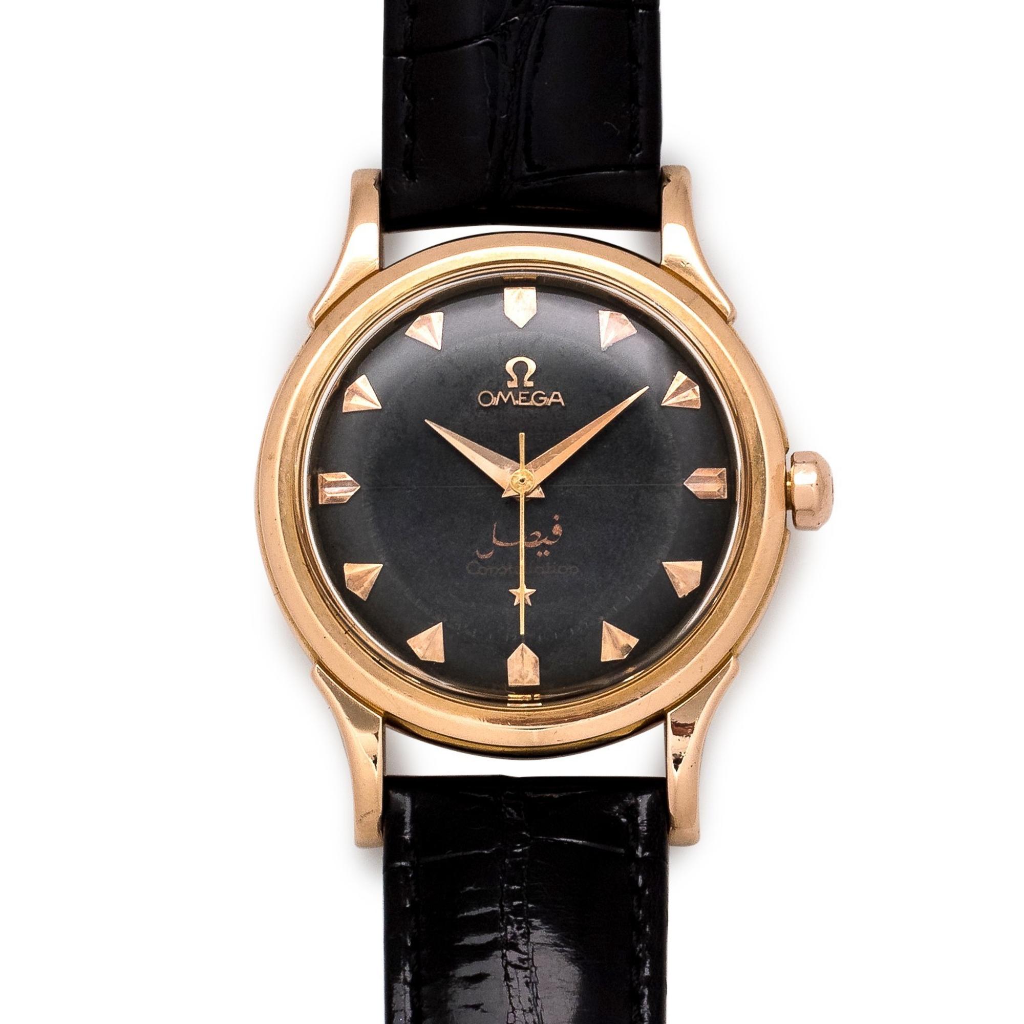 Omega, 18K Pink Gold Ref. 2852/2853 SC ‘Constellation’ Wristwatch, Circa 1954-55